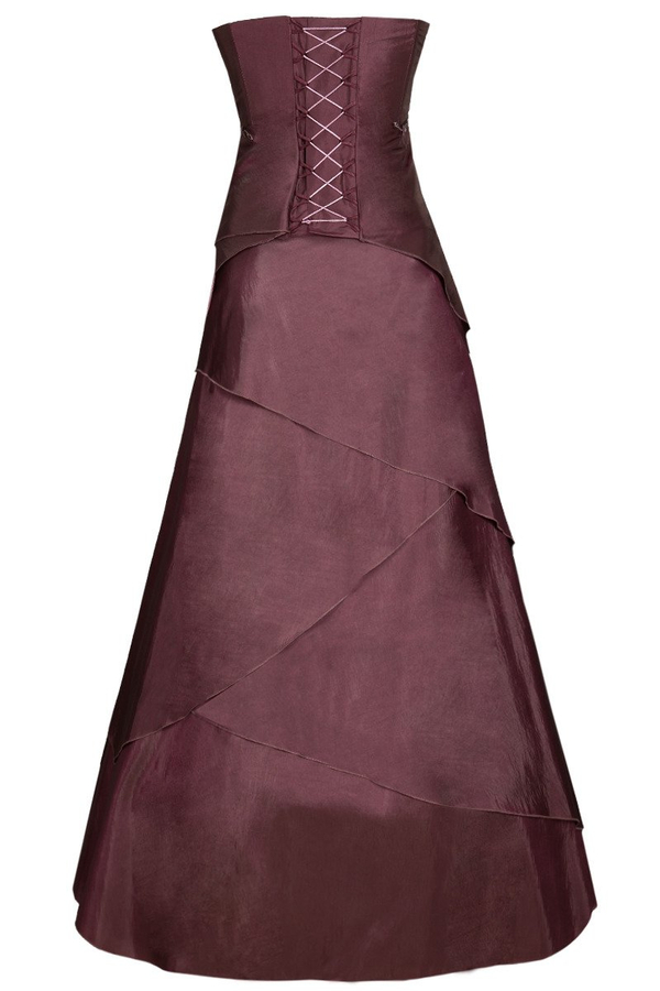 Sukienka FSU072 FIOLETOWO-SZARY