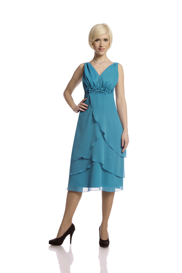 Sukienka FSU220 TURKUSOWY