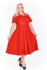 Sukienka FSU961 CZERWONY