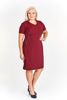 Sukienka FSU869 BORDOWY