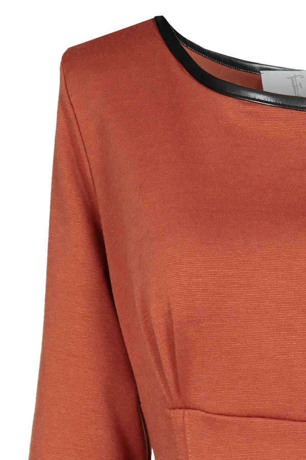 Sukienka FSU761 RUDY + CZARNY