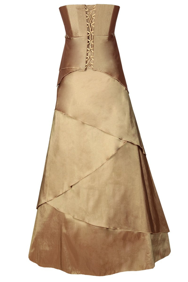 Sukienka FSU072 ZŁOTO STARE