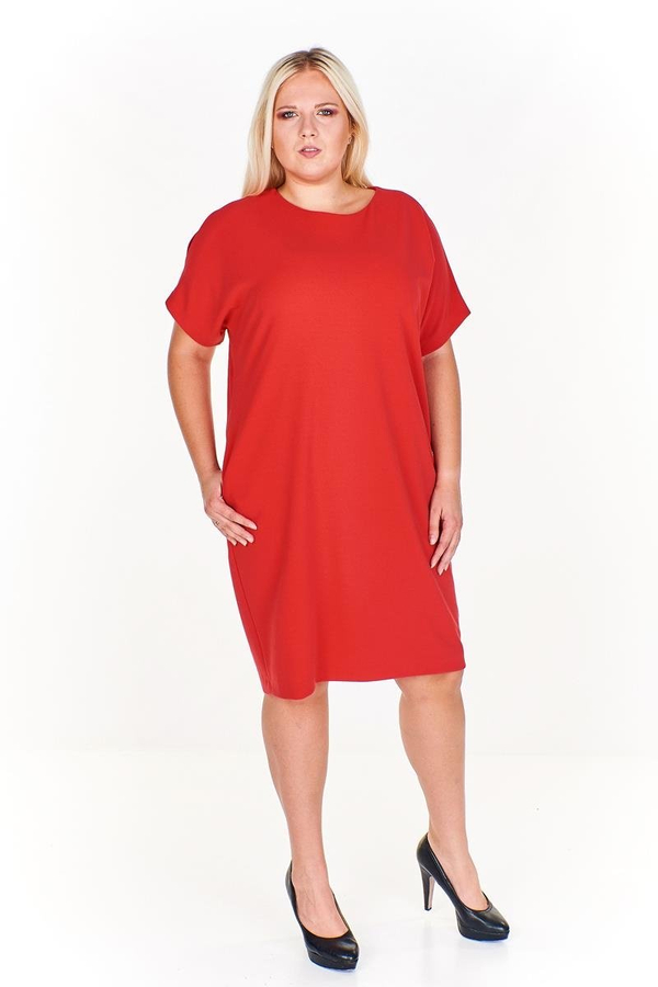 Sukienka FSU1116 MALINOWY