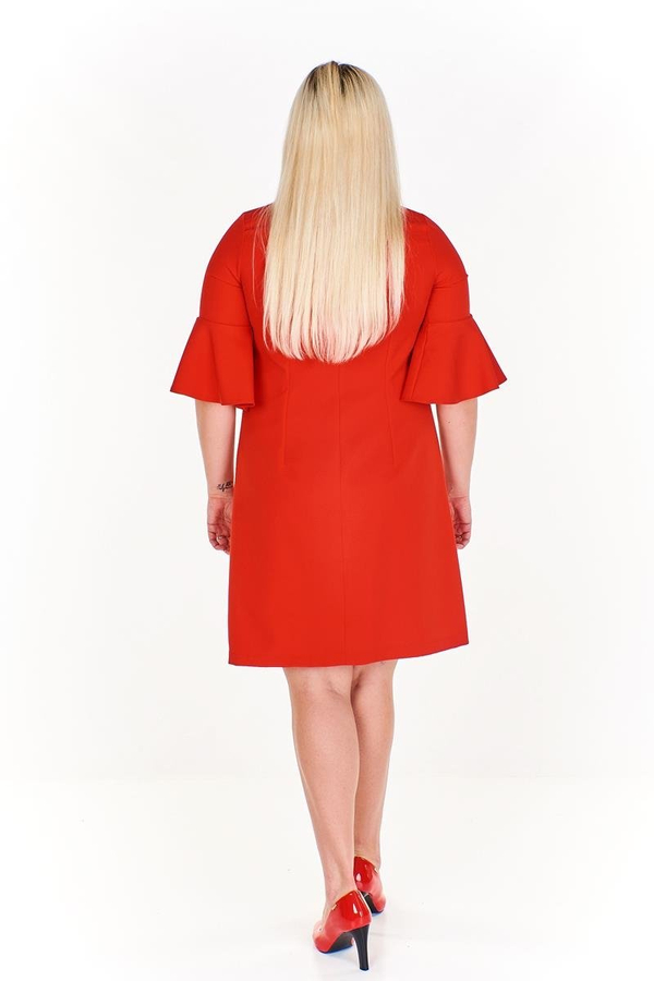 Sukienka FSU879 CZERWONY