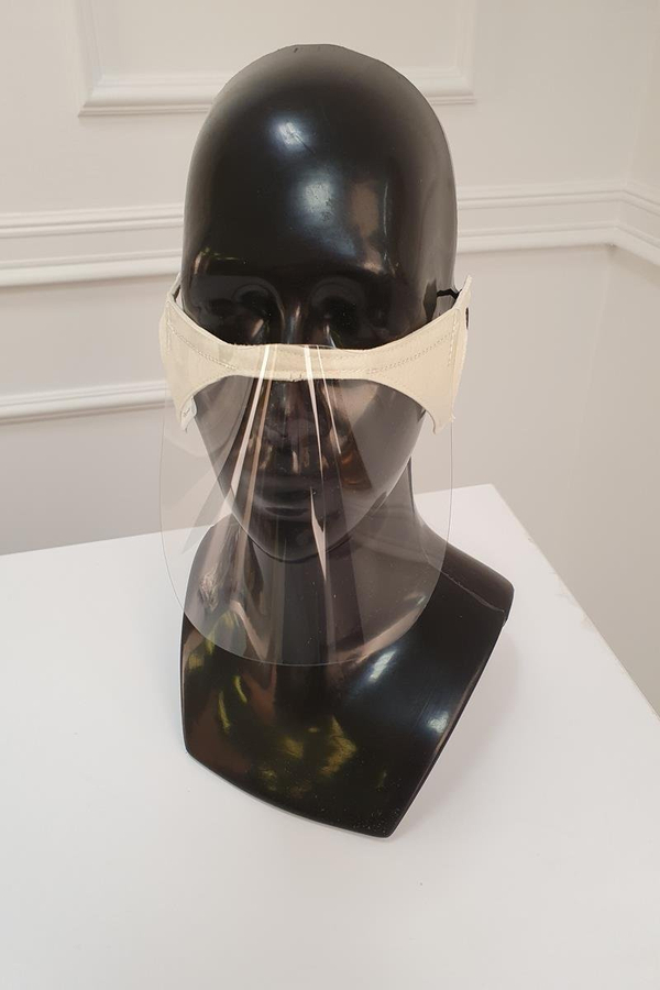 Półprzyłbica FokusMed mini przyłbica maska ochronna ECRU