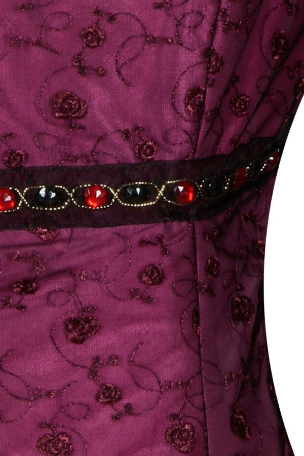 Sukienka FSU161 AMARANTOWY ŚREDNI