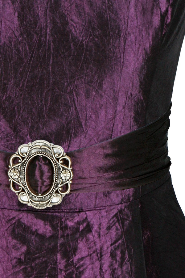 Sukienka FSU135 ŚLIWKOWY CIEMNY