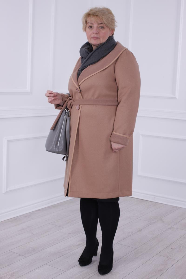 Płaszcz FPL1026 CAMEL