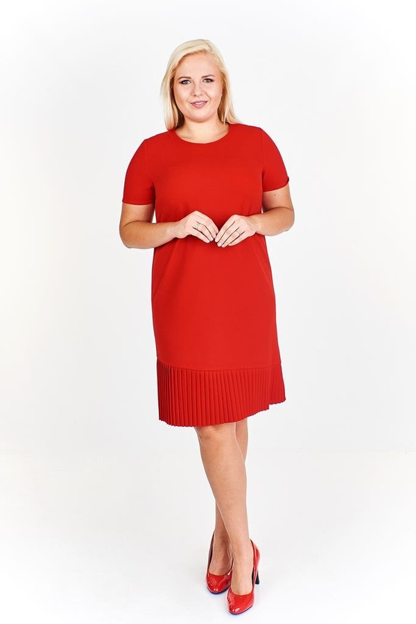 Sukienka FSU928 CZERWONY