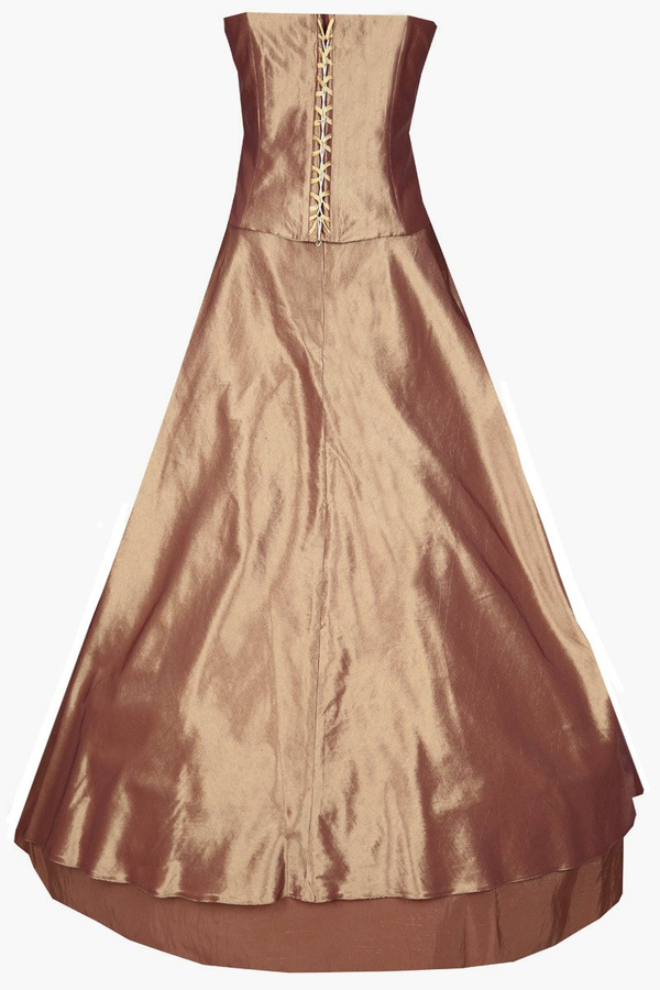 Sukienka FSU074 EKRI EKRI