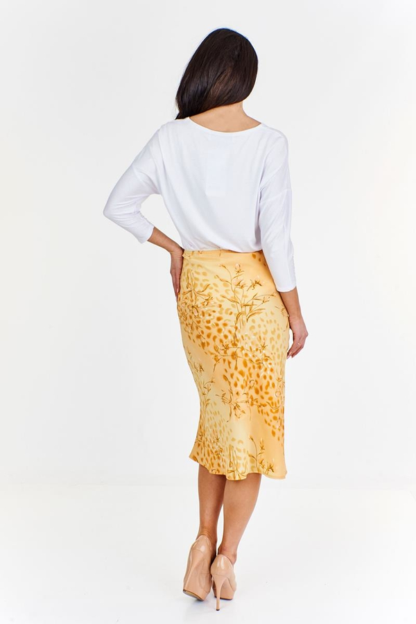 Spódnica FSP771 ŻÓŁTY JASNY