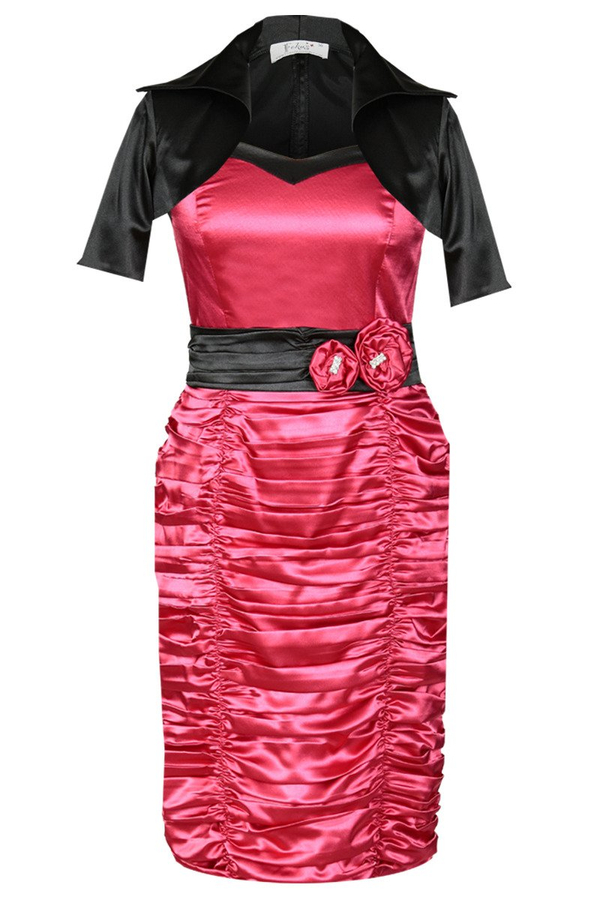 Sukienka FSU190 MALINOWY