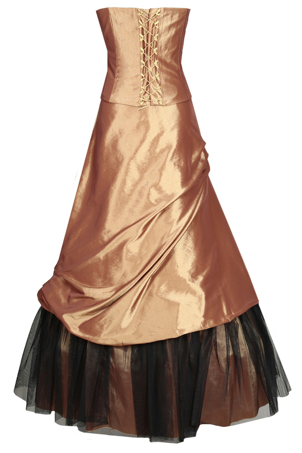 Sukienka FSU075 ZŁOTO STARE