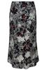 Spódnica FSP771 GRANATOWY + EKRI kwiaty 
