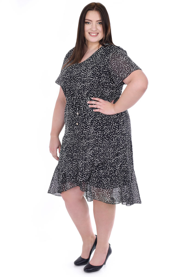 Sukienka FSU1076 CZARNY ekri łezki