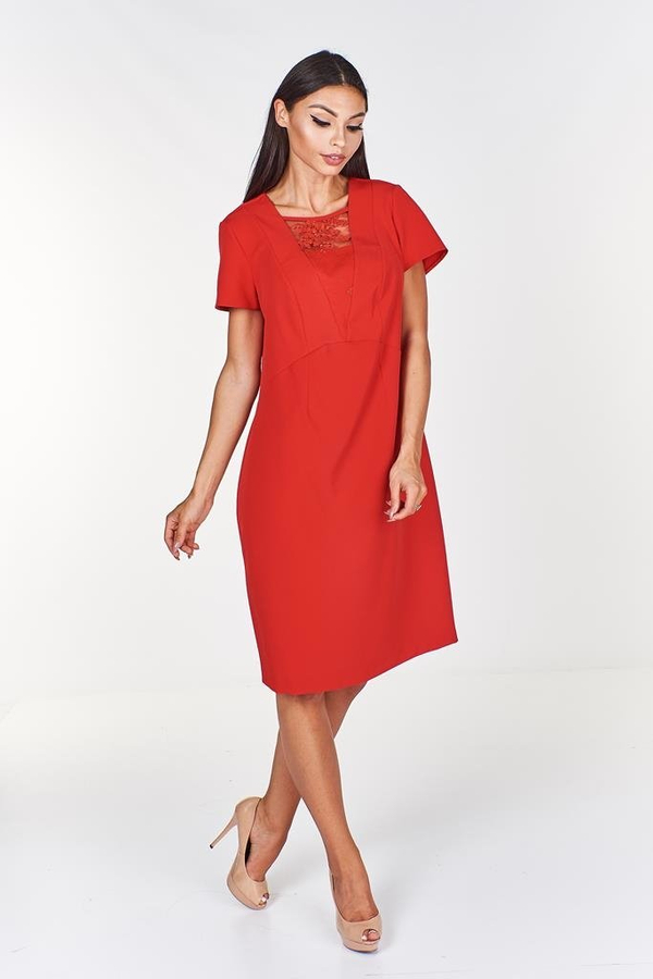Sukienka FSU875 CZERWONY