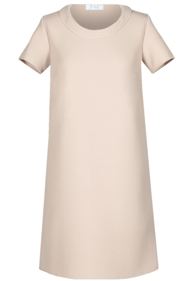 Sukienka FSU670 BEŻOWY CIEMNY