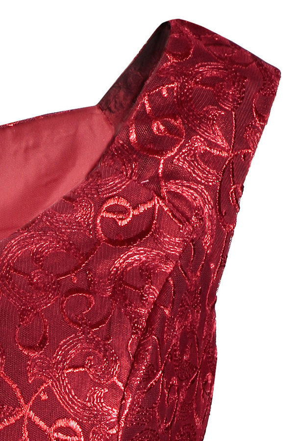 Sukienka FSU161 CZERWONY CIEMNY