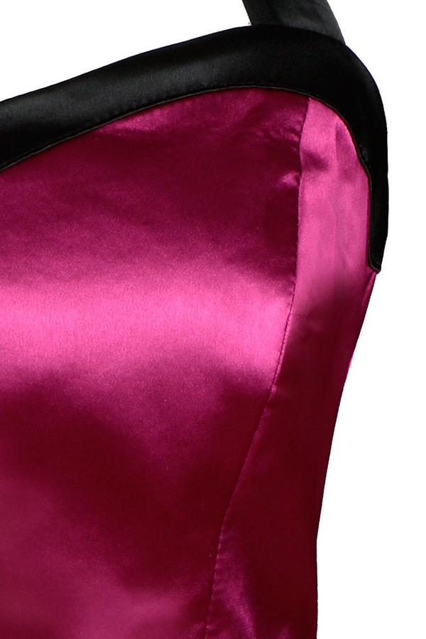 Sukienka FSU190 AMARANTOWY ŚREDNI