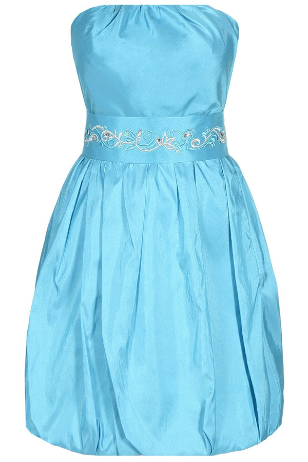 Sukienka FSU173 TURKUSOWY