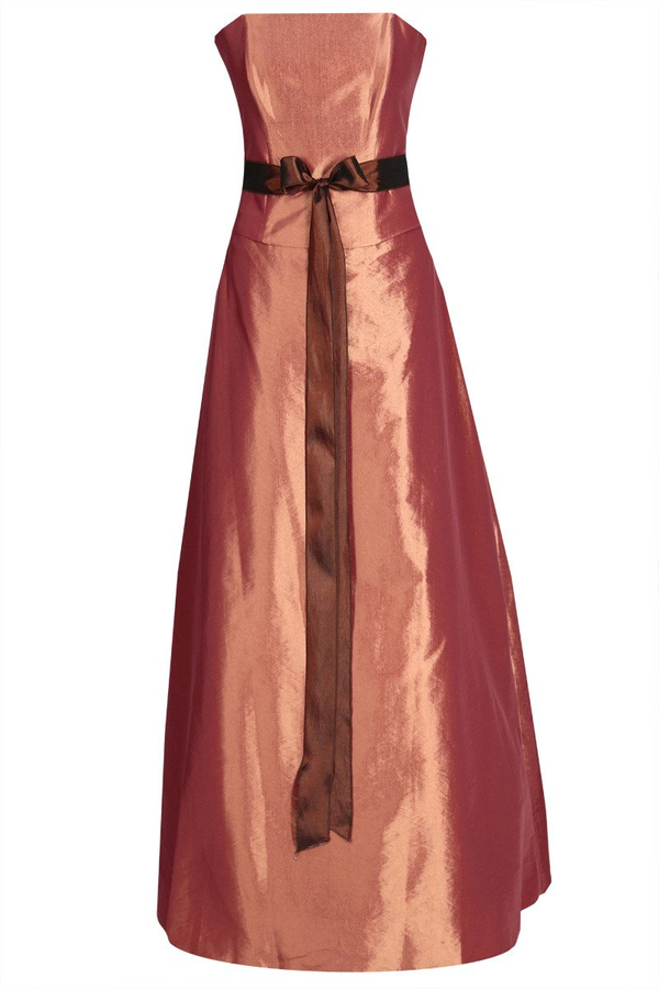 Sukienka FSU077 CEGLASTO POMARAŃCZOWY