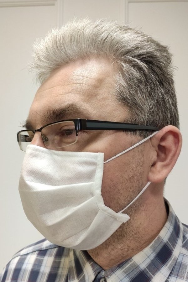 2 x Maseczka FokusMed z jonami srebra SilverPlus BIAŁY