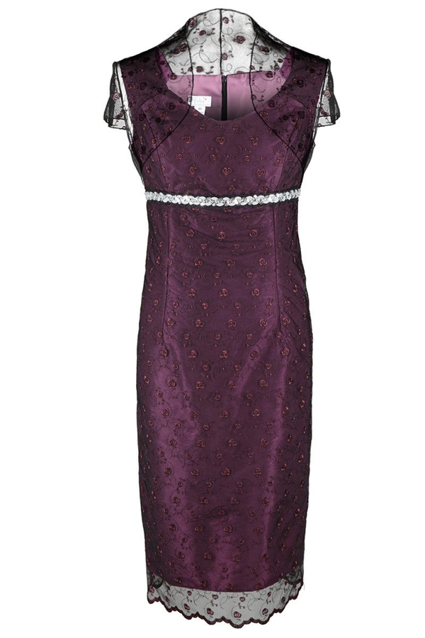 Sukienka FSU161 BAKŁAŻAN