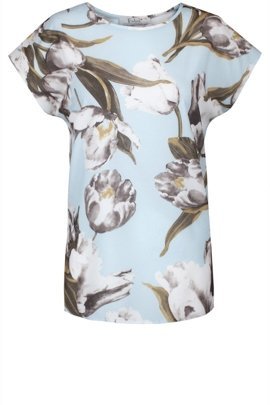 Bluzka FBZ873 BŁĘKITNY tulipany