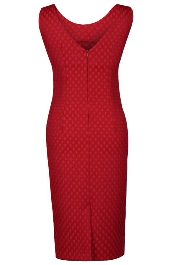 Sukienka FSU487 CZERWONY