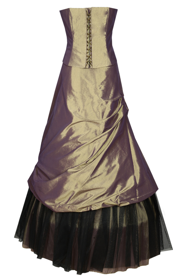 Sukienka FSU075 ZGNIŁY ZIELONY CIEMNY