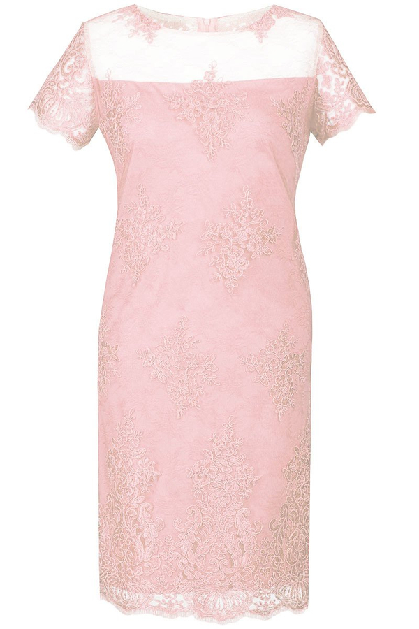 Sukienka FSU863  RÓŻOWY JASNY