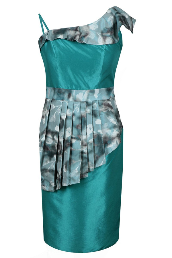 Sukienka FSU217 TURKUSOWY CIEMNY