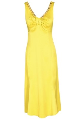 Sukienka FSU1023 ŻÓŁTY CIEMNY