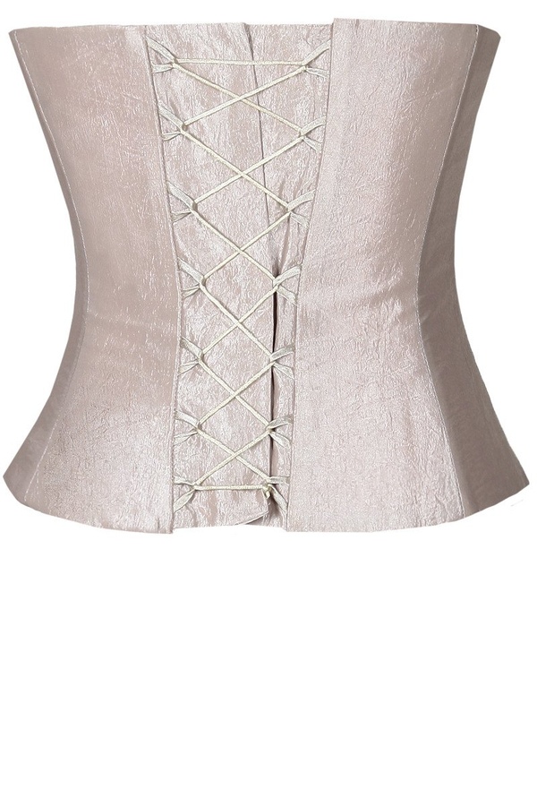 Gorset FGR042 RÓŻOWY BLADY tafta