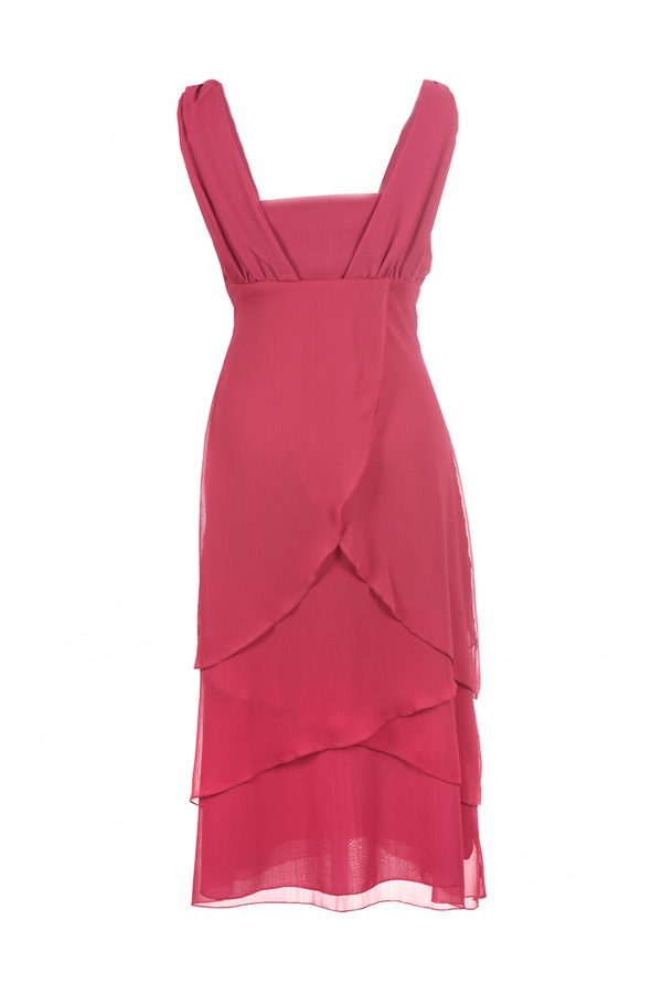 Sukienka FSU220 MALINOWY CUKIERKOWY