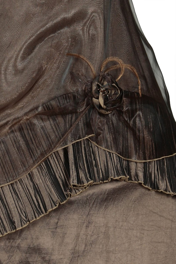 Sukienka FSU076 CZEKOLADOWY CIEMNY