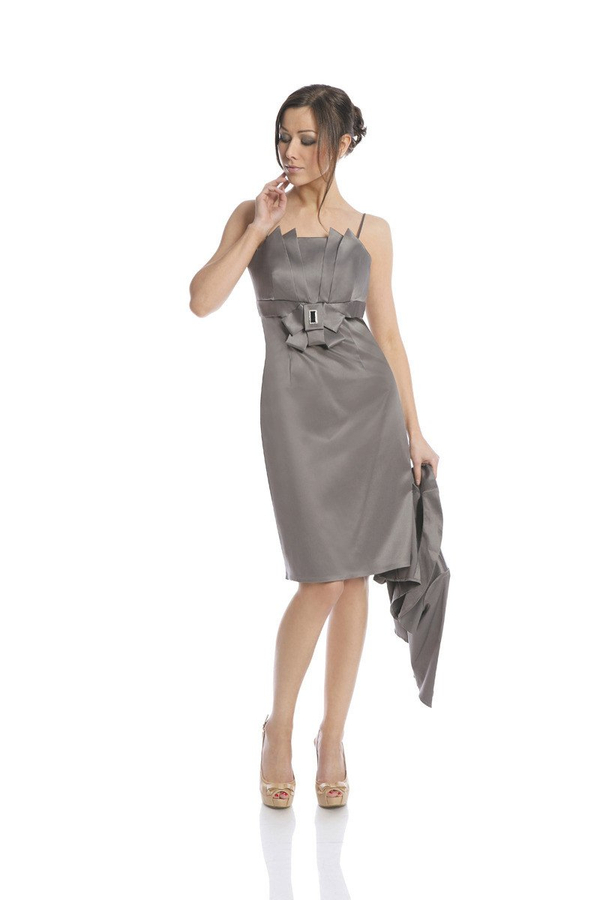 Sukienka FSU201 SZARY JASNY