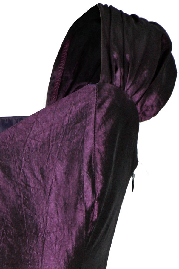 Sukienka FSU135 ŚLIWKOWY CIEMNY