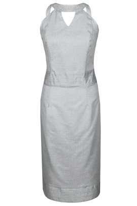 Sukienka FSU673 SZARY JASNY + SREB