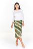Spódnica FSP771 ZIELONY CIEMNY + BEŻOWY