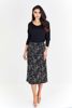 Spódnica FSP771 CZARNY gęsty wzór