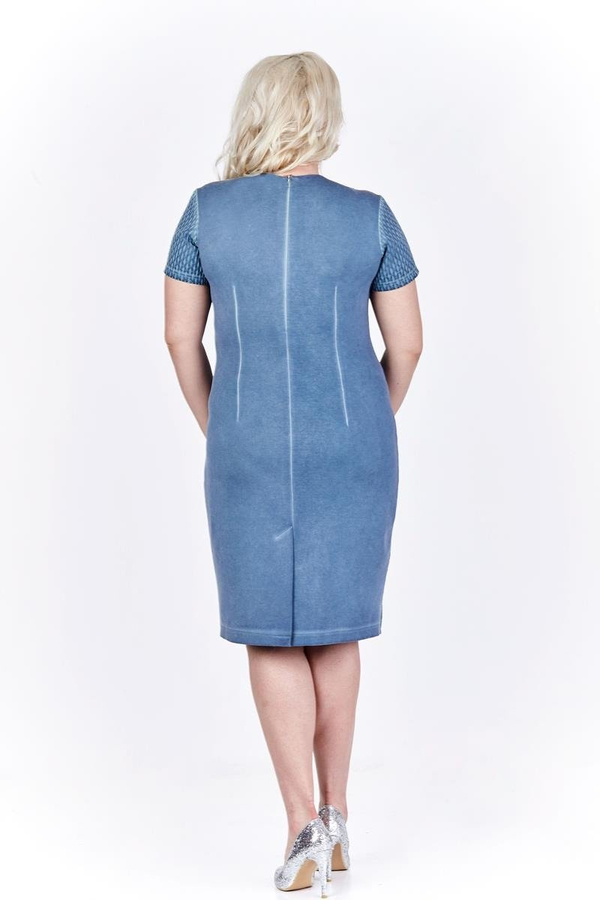 Sukienka FSU683  JEANSOWY jeans