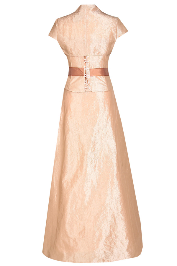 Sukienka FSU077 ŁOSOSIOWY JASNY