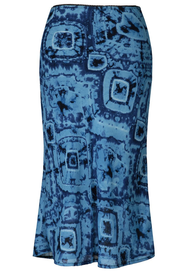 Spódnica FSP771 NIEBIESKI wzór