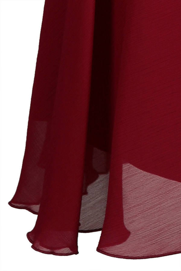 Sukienka FSU152 CZERWONY CIEMNY