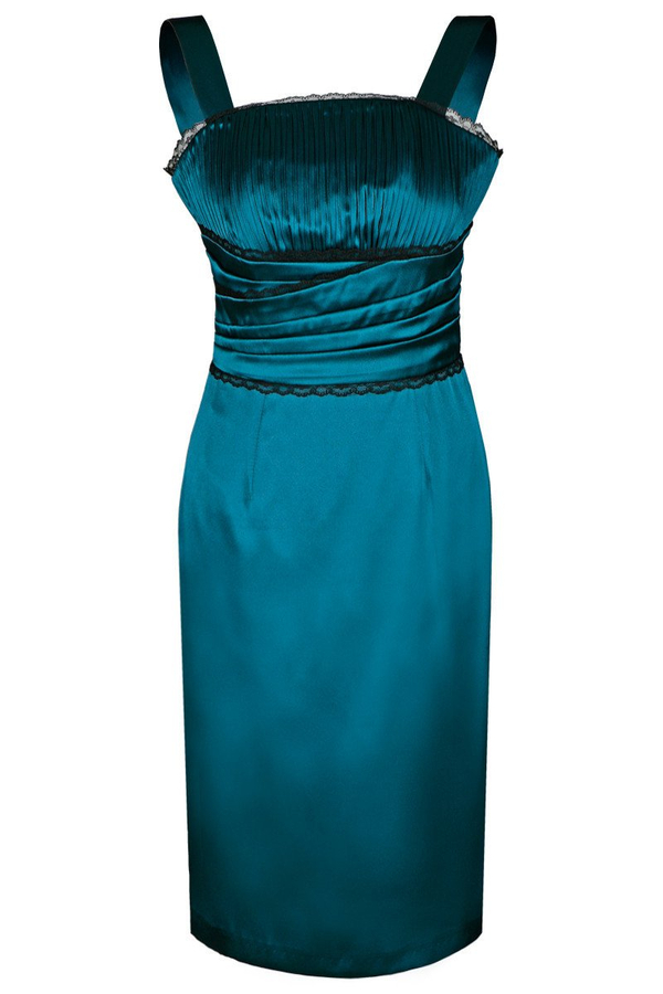 Sukienka FSU244 NIEBIESKI MORSKI