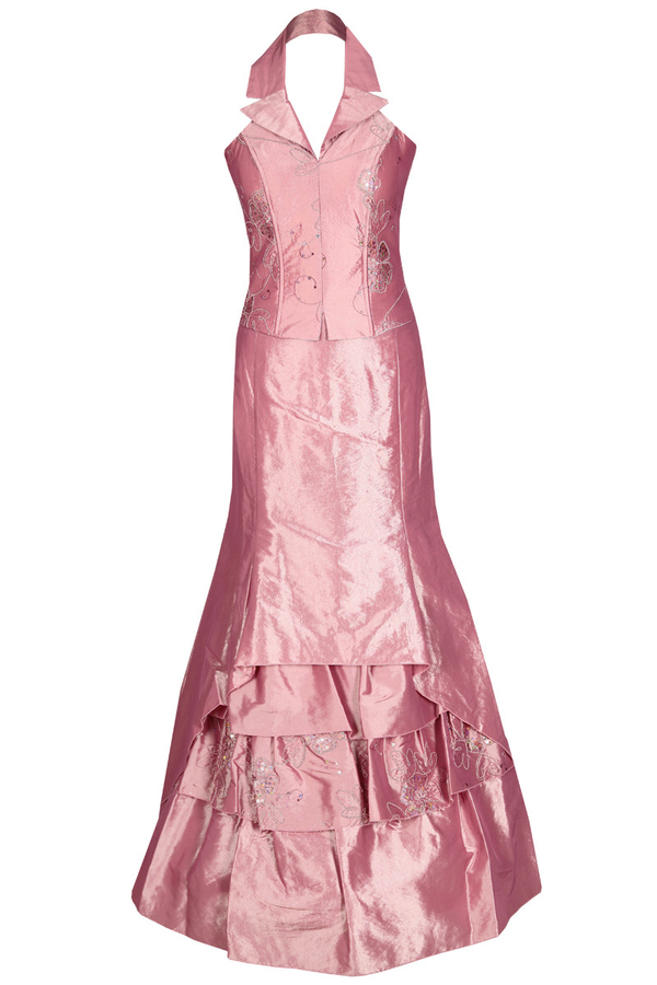 Sukienka FSU058 RÓŻOWY ŚREDNI