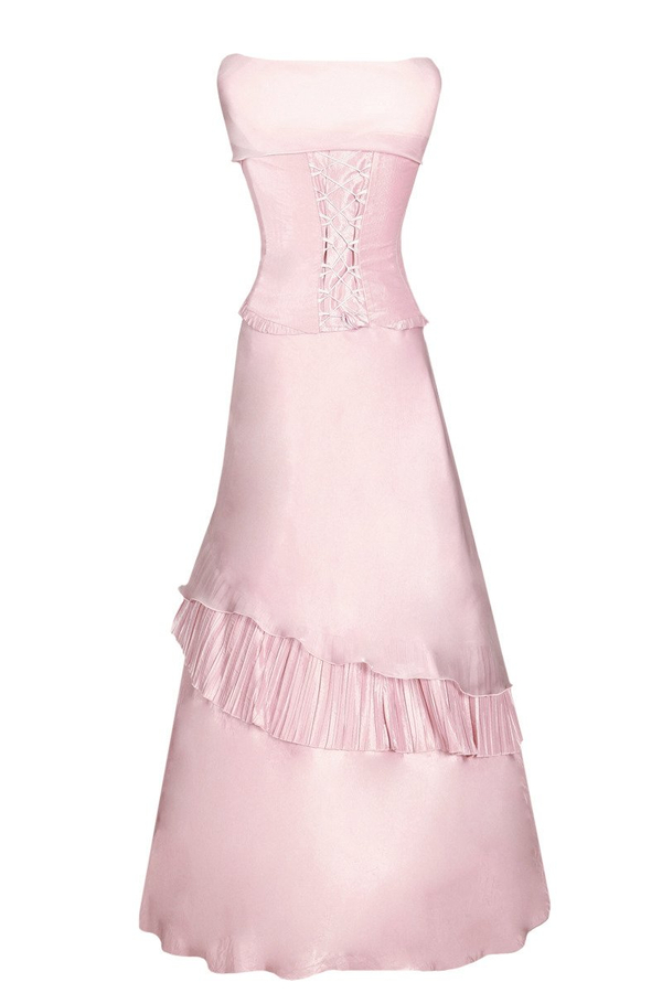 Sukienka FSU076 RÓŻ JASNY