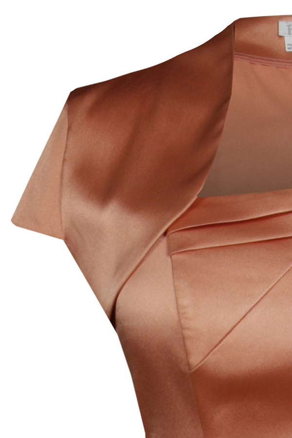 Sukienka FSU088 POMARAŃCZOWO-CEGLASTY