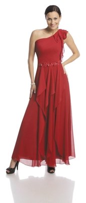 Suknia FSU738 CZERWONY MOCNY